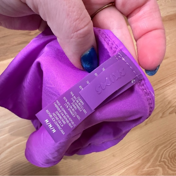 Skims Recycled High Leg Cheeky Swim Bikini Bottoms size Medium - Picture 3 of 5